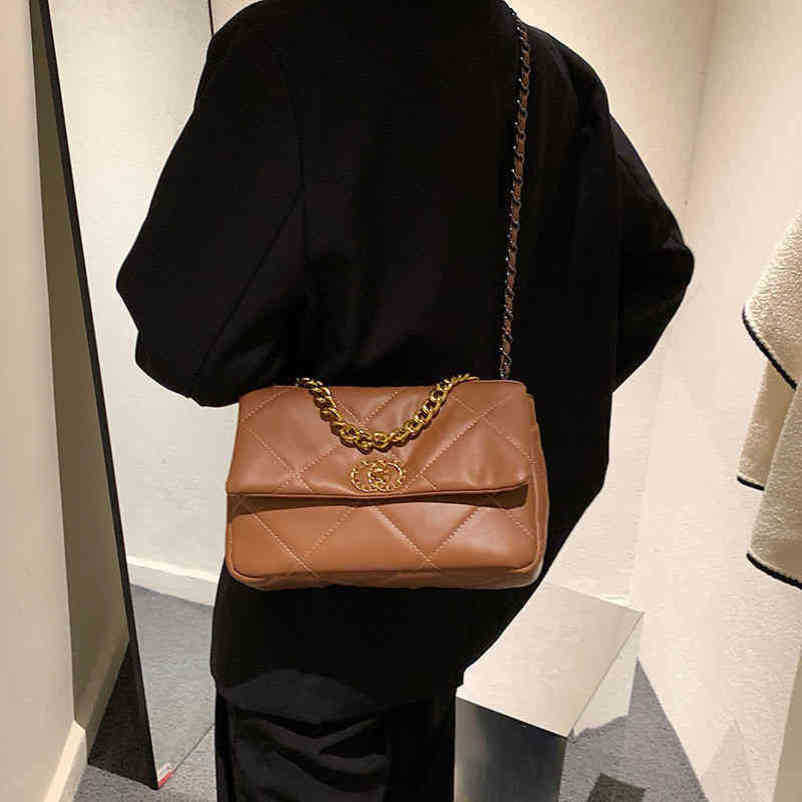 2023 Top Design Luxury Bags high quality Hot This year's Korean simple texture cross body square