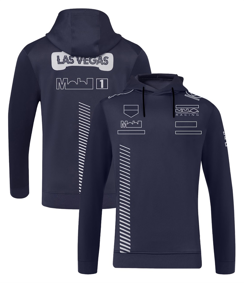 Uniforme de l'équipe de course F1 2023 Racer, manteau à capuche à manches longues pour hommes, pull de sport décontracté avec fermeture éclair