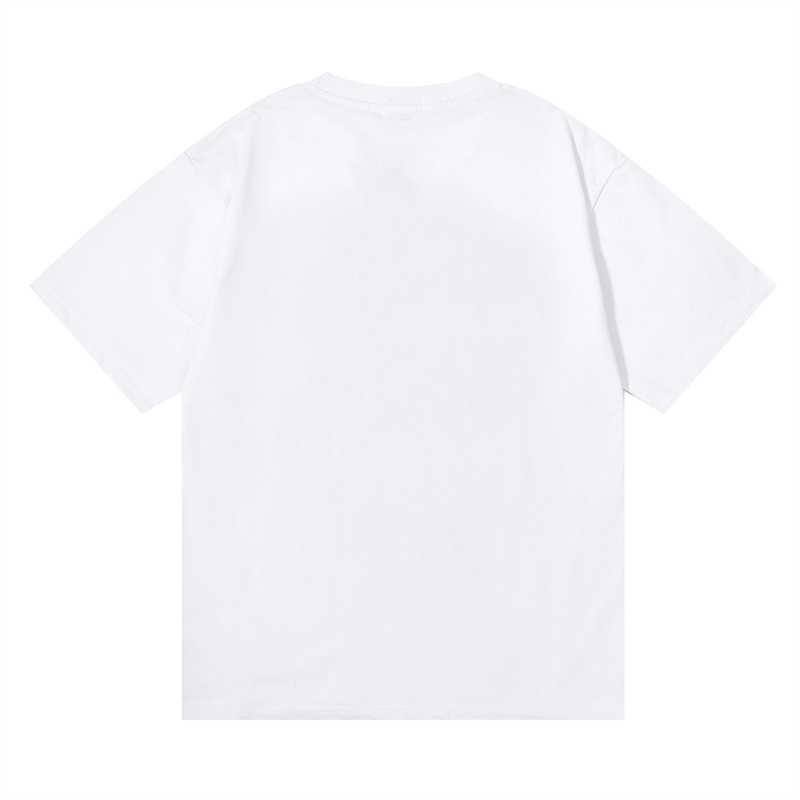 Mäns T-shirts Trapstar Multicolor Lekfalda tryckta Högkvalitativa dubbla garn bomull Casual Löst korta ärm T-shirts för män och kvinnor