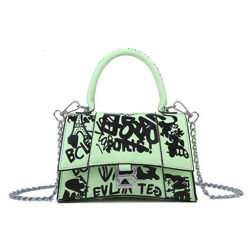 Designer Top Design Bolsas de luxo de alta qualidade Mensageiro de ombro Graffiti de lazer coreano