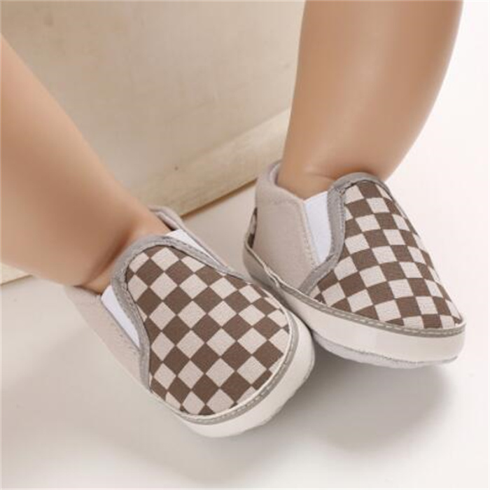 First Walkers Newborn Baby Crib Shoes Infant Prewalker Girl Boy Anti Slip Canvas Sneaker Toddler Kids Trainers