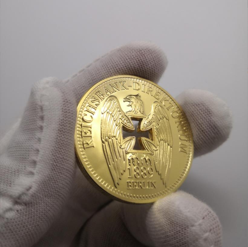 Arts and Crafts Metal Foreign Trade Commemorative Medal 1889 Hollow out Commemorative Gold Coin