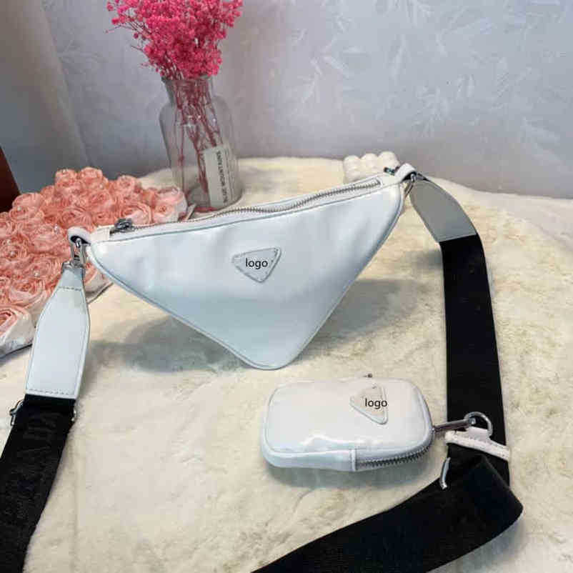 2024 NOWOŚĆ Women Women Crossbody Spring and Triangle Dwuczęściowy zestaw prosty torba Messenger Mahjong