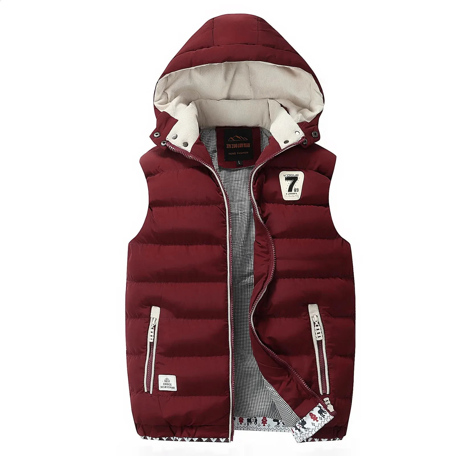 Gilets pour hommes 2024 Casual Outwear Hat détachable gilet extérieur marque hiver vestes sans manches hommes à capuche chaud vers le bas Chalecos 231109