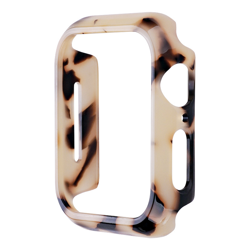 Étui en résine mince pour pare-chocs pour Apple Watch Series 8 7 6 5 4 SE Ultra Glossy Armor Cover 45mm 44mm 49mm