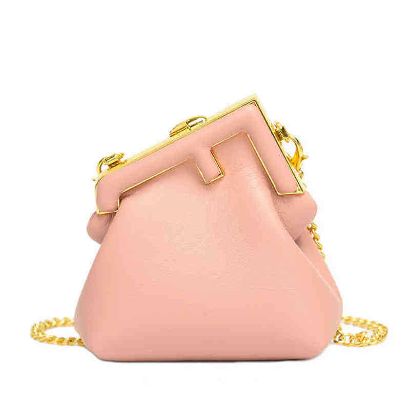 2024 Neue Designerin Damen Crossbody Schulterinnen Frau Spring Clip Populärer Farbmini Messenger Kette Tasche