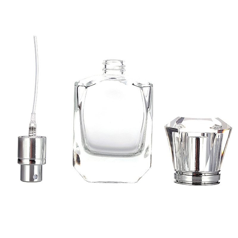 /lote 30 ml transparente vidro perfume garrafa recarregável garrafa de vidro garrafa de pulverizador de vidro de vidro vazio vazio