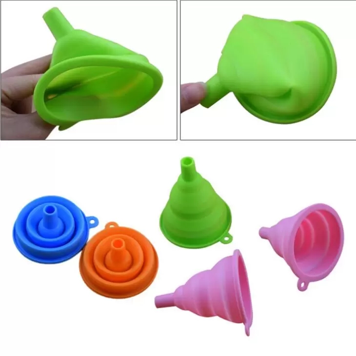 Mini ustensiles en Silicone Gel de Silicone, pliable, rétractable, Style entonnoir, trémie, outils de cuisine, livraison gratuite