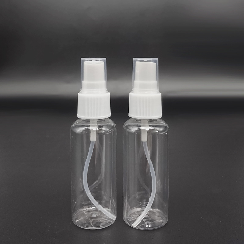 przezroczyste plastikowe butelki z balsamą do butelek 30 ml 50 ml kosmetyczny pojemnik na opakowanie plastikowe butelki z sprayem