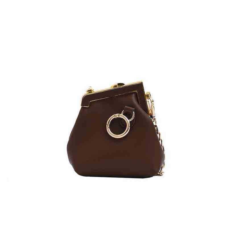 2024 Nieuwe designer crossbody-schoudertas voor dames, gepersonaliseerde nul-portemonnee-ketting, knoedeltextuur, niche-cliptas