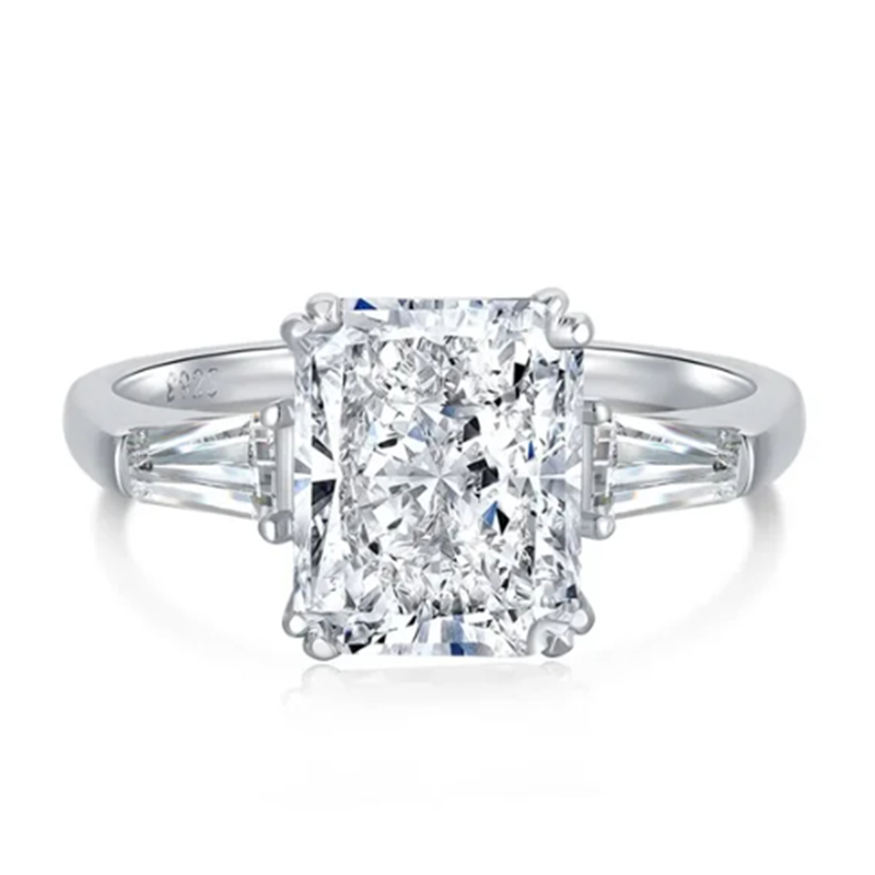 14 스타일 Moissanite 다이아몬드 반지 100% Real 925 여성용 신부 약혼 보석을위한 스털링 실버 파티 웨딩 밴드 반지