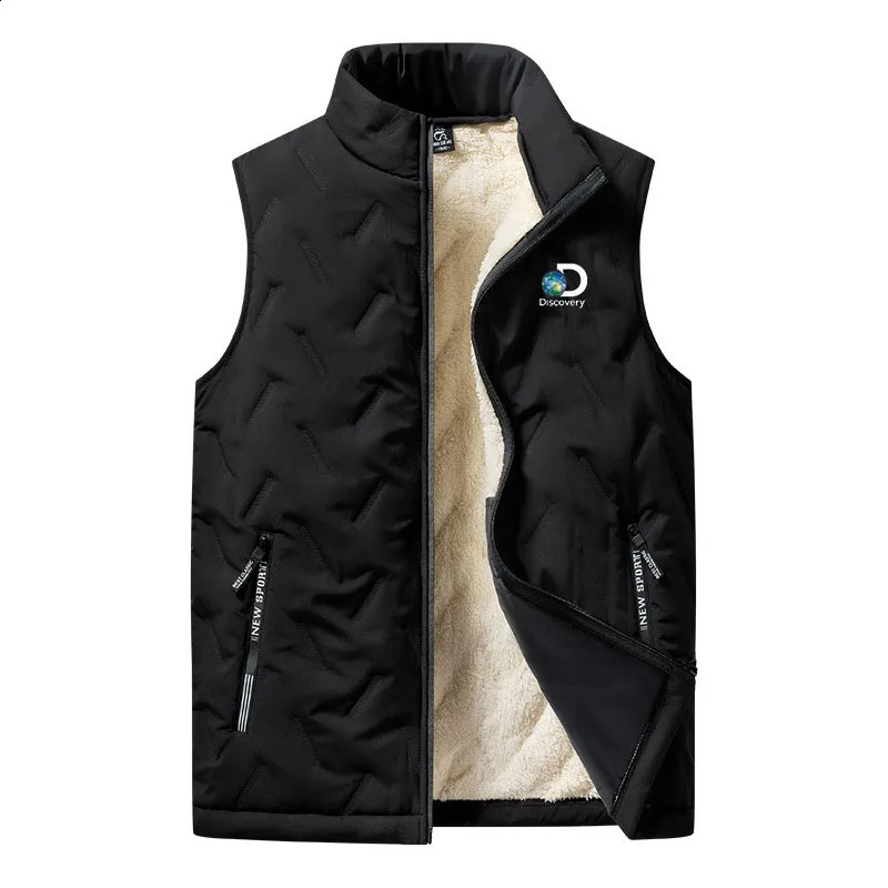 Men's Down Parkas Ultrasound Vest Plush Sleeveless Warm Lamb Fleece Tank Top L5XL Jacket Coat South Korea 231109
