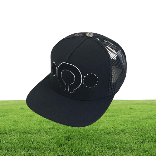 Krzyżowe snapbacki designerskie czapki baseball serca męskie Snapback niebieskie czarne kapelusze czapki wysokiej jakości chromu 814276H4400250