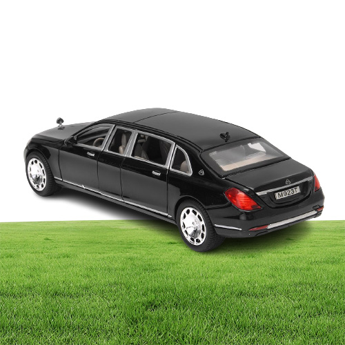 124 toy Model For Mercedes Maybach S600 Limousine Diecast Metal Model Car Toy For Children Christmas Gift Toy Car Collection T2003180148