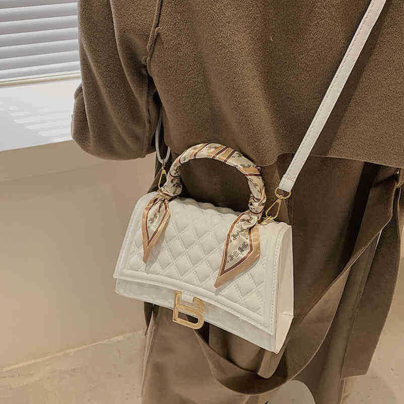 2024 Nya designer Womens Crossbody Axel Style Silk Scarf Portable Oblique Cross Bag