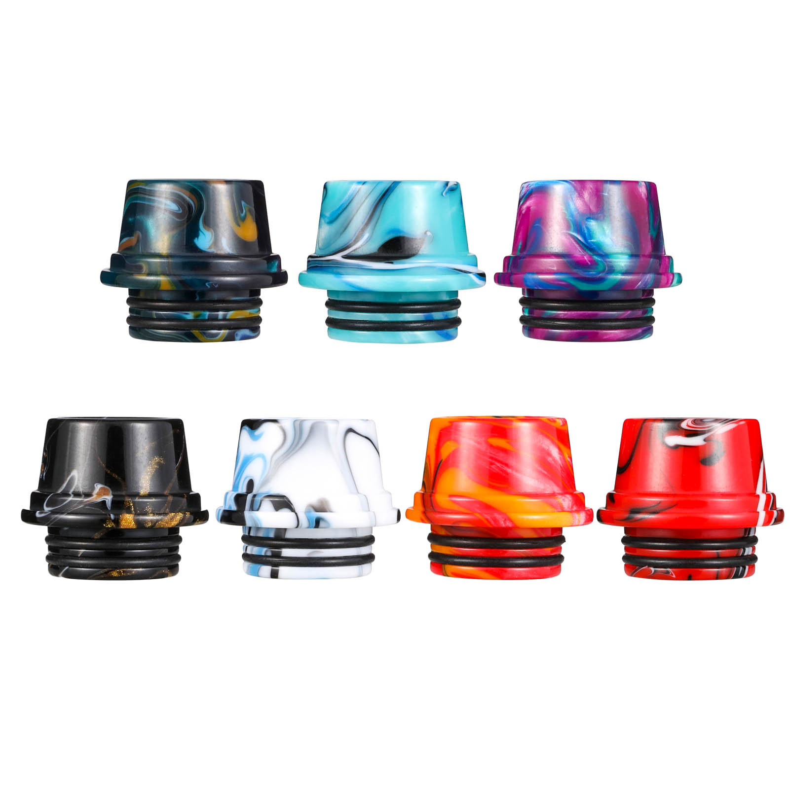 810 draad epoxyhars druppeltips rookaccessoires thermochromisme honingraat roestvrij staal voor TFV8 T528 RDA TFV12 Prince Crown mondstuk met brede boring