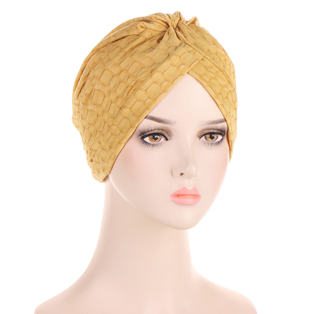 New Breathable Ladies Head Wraps Fashion India Hat Soild Color Turban Cap Muslim Inner Hijab Female Bonnet