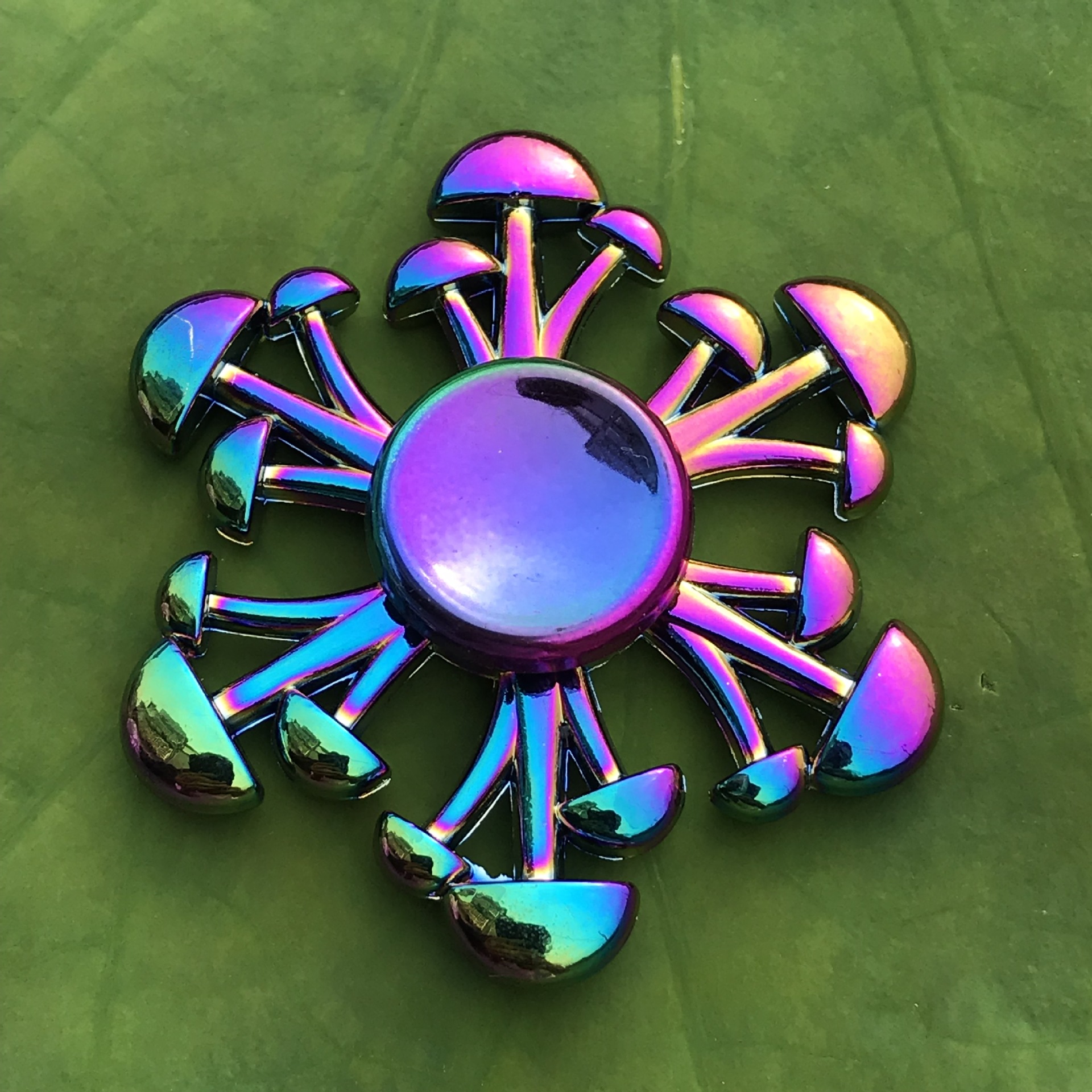 Clover Colorful Hand Spinner Alloy Fingertip Top Toys Interphalangeal Spiral Decompression Toy for Kids