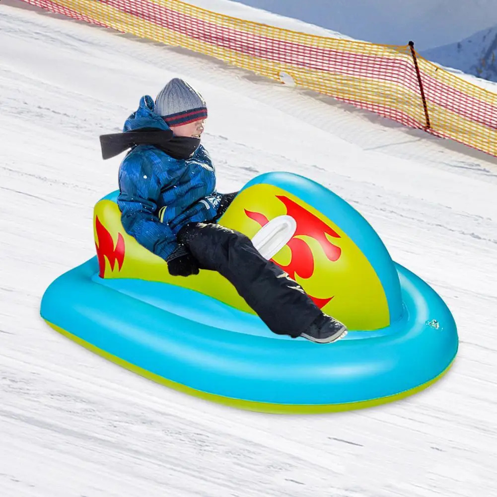 Sledding Inflatable Snow Sled High-elastic Inflatable Snow Tube Comfortable Sledding Tube PVC Winter Sports Sledding Tube for Family 231109