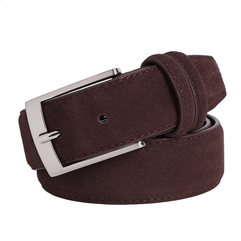 Ceintures Style marque de mode Welour ceinture en cuir véritable pour Jeans ceinture en cuir hommes ceintures de luxe en daim sangles de ceinture 231109