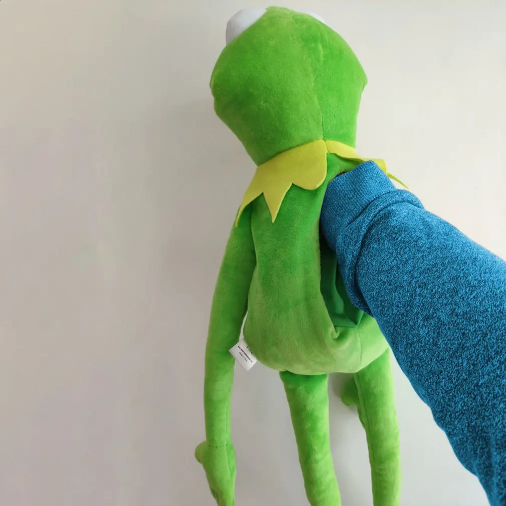 Puppets 60cm = 23.6 tum Muppets kermit grodstoppade djur Hand dockan Plush Baby Boy Toys for Children Birthday Present 231109