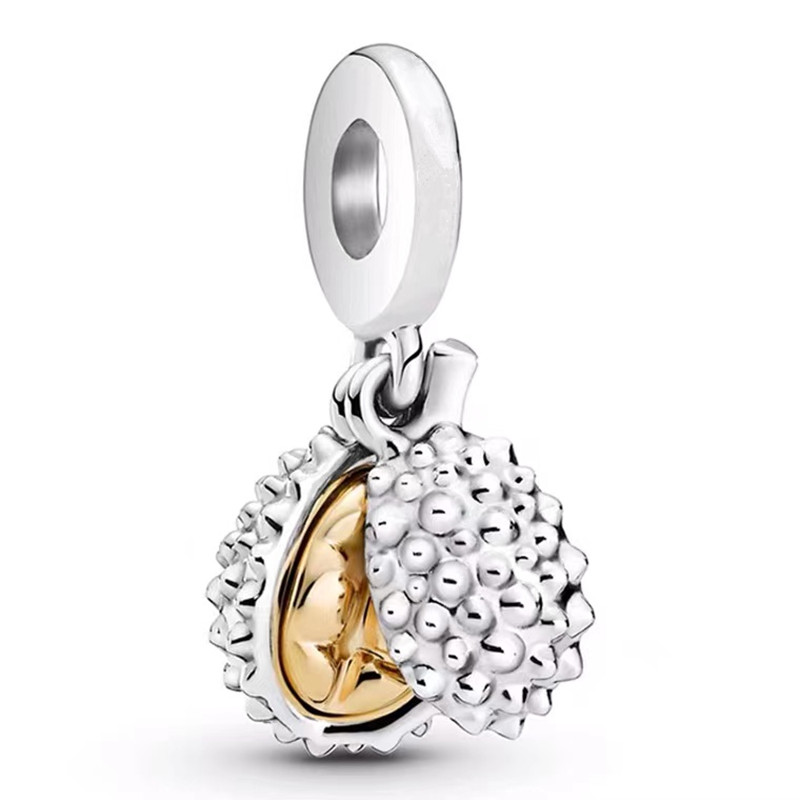 925 srebro Pandora Charm Durian korona w kształcie korony drzewa genealogicznego korzeń wiszące koraliki nadaje się do klasycznej bransoletki damskiej biżuteria prezenty