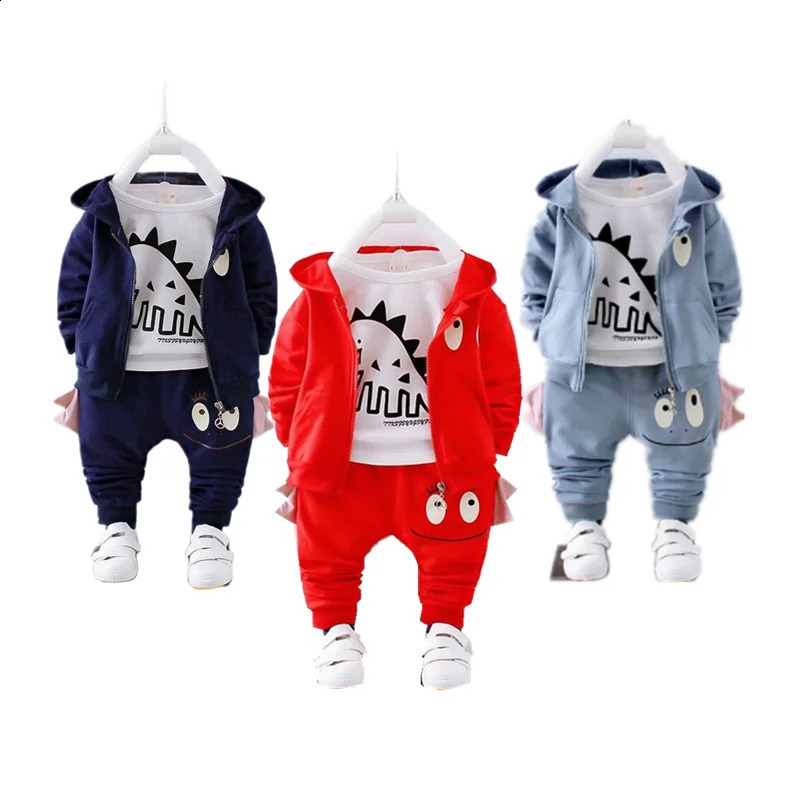 Kleidung Sets Herbst Winter Baby Jungen Kleidung Kleinkind Cartoon Baumwolle Anzüge Infant 3 stücke Outfits für Jungen 231109