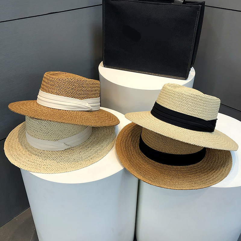 Plażowe filtr przeciwsłoneczny słomy kapelusz letni wakacyjny słoneczny kapelusz damski sporty na świeżym powietrzu czapki kapelusz
