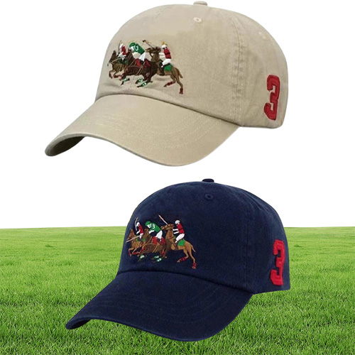 2021 Polo Caps Luksusowe projektanci Tato Hat Baseball Cap dla mężczyzn i kobiet znane marki bawełniane czaszki sport golfowy Sun2658152