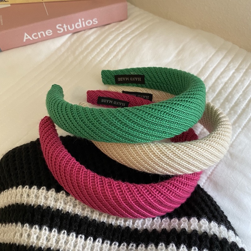 Fashion Warm Hair Bands Woolen Knitting Wide Headband Face Washing Headbands Wholesale Hair Accessories