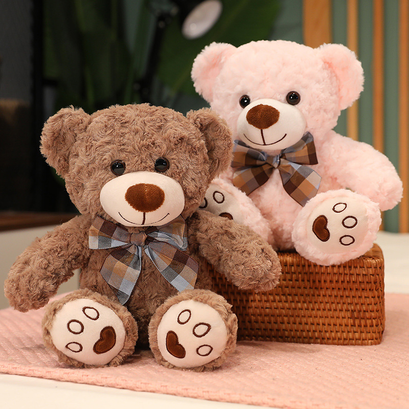 35-80 cm hoogwaardige klassieke teddybeer pluche speelgoed schattige vlinderdas beer plushie kussen gevulde zachte poppen voor kinderen meisje minnaar cadeaus