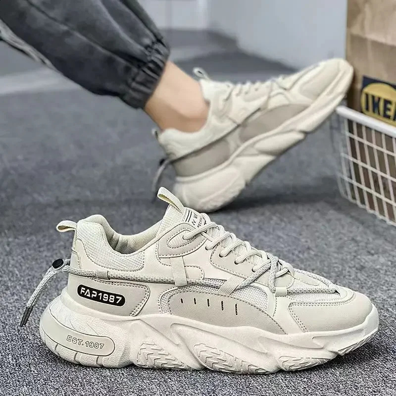 Dress Shoes Men Casual Sneakers Lightweight Mesh Flats Running Shoes Comfortable Breathable Cushioned Wear-resistant Soft for Outdoor Sport 231109