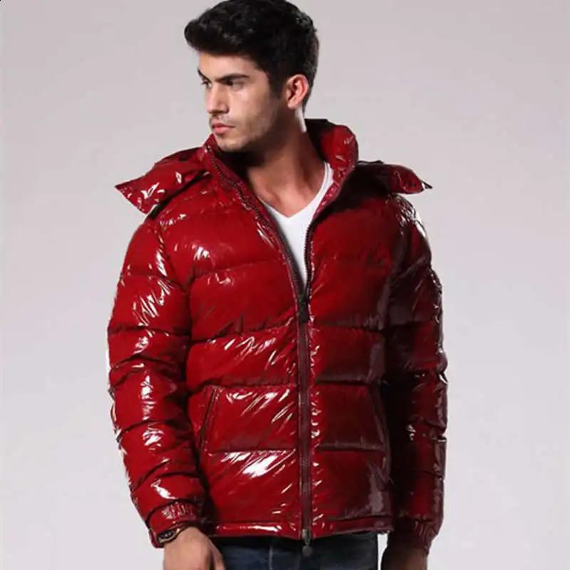 Masculino para baixo parkas eterno clássico jaqueta homens com capuz inverno destacável chapéu branco ganso enchimento quente casaco casual enviar saco de poeira 231110