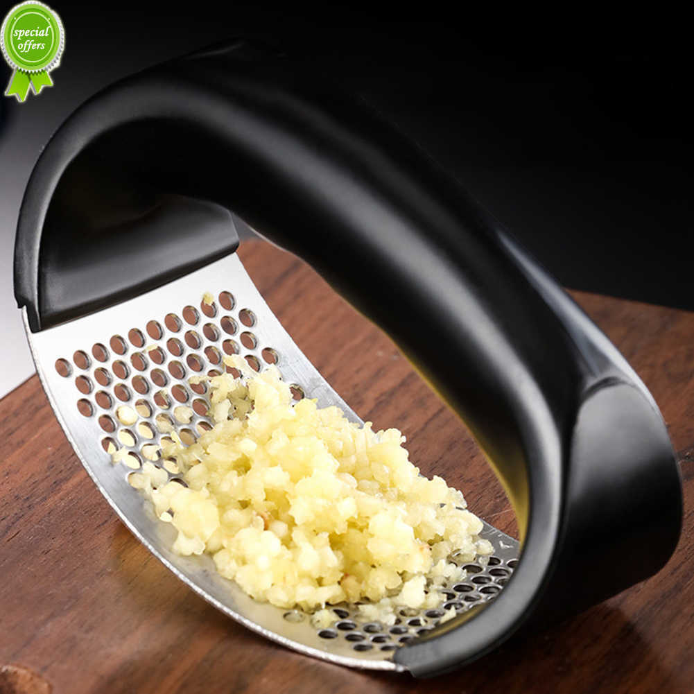 New type of manual garlic press stainless steel corrosion-resistant household kitchen utensils