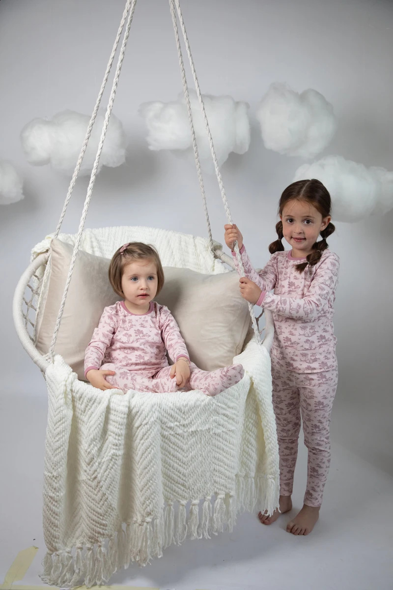 Set di abbigliamento AS pigiama stampato bambini morbido set elasticizzato neonata 231109