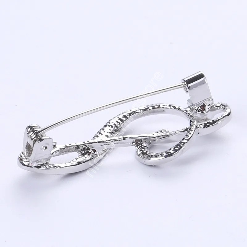 Creative Musical Note Brooch Alloy Dripping Oil Suit Shirt Pins Men Women Brooches Jewelry Accessories Gift