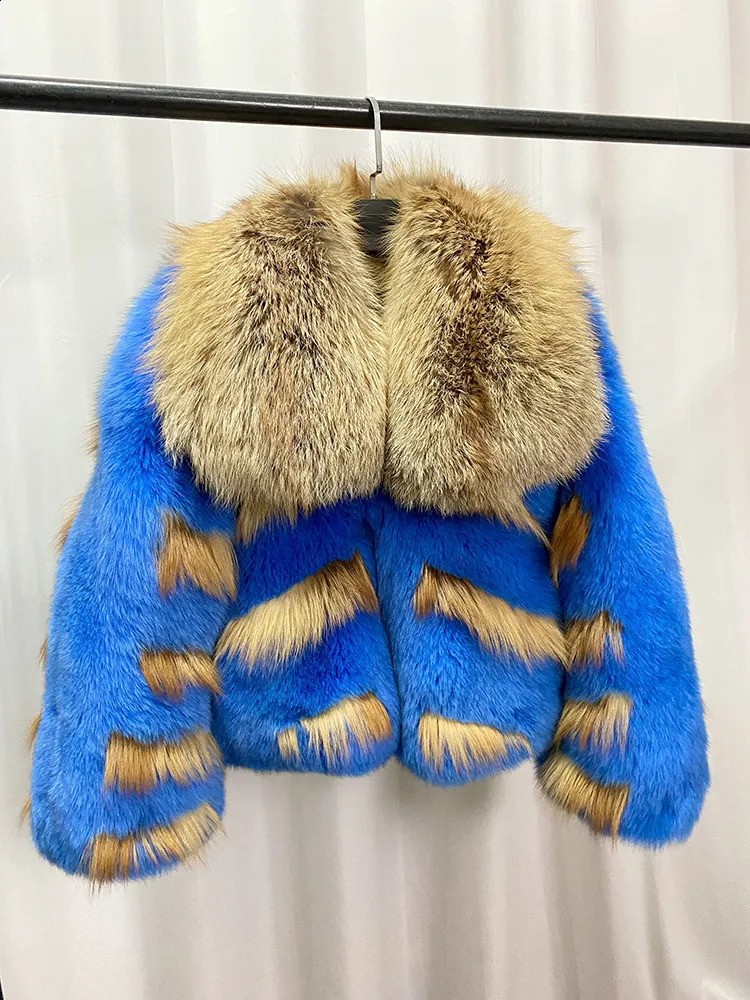 Women's Fur Faux Fur OFURTEBUY Natural Real Fox Fur Coat Women Fur Coat For Women Warm Luxury Winter Jacket Women Promotion Female Vest Plus Size 231110