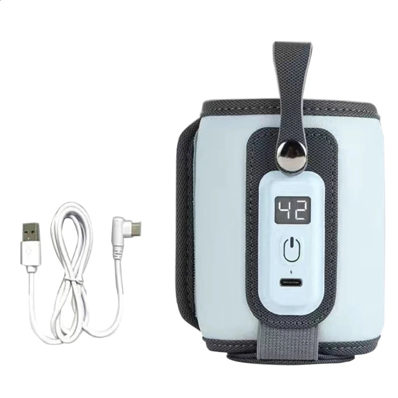 Chauffe-biberons Stérilisateurs# Chauffe-biberon USB portable avec écran LCD Température réglable Chauffe-lait de voyage 5 vitesses pour bébés 231109