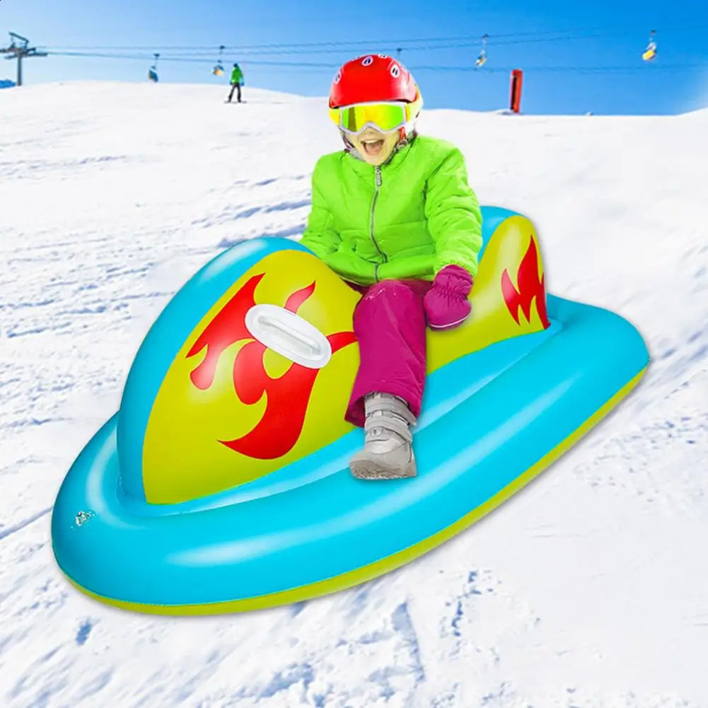 Sledding Inflatable Snow Sled High-elastic Inflatable Snow Tube Comfortable Sledding Tube PVC Winter Sports Sledding Tube for Family 231109