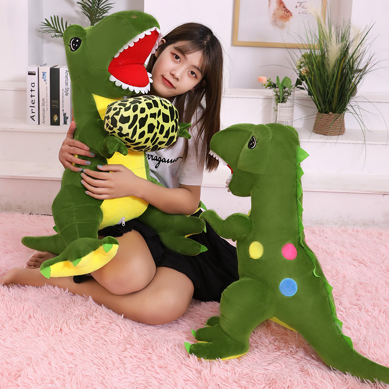 Sıcak Satış Tyrannosaurus Rex Peluş Oyuncaklar, Polka Dot Dinozor Bebekleri, Çocukların Doğum Günü Hediyeleri, Bebek Yastıkları, Bez bebekleri Toptan