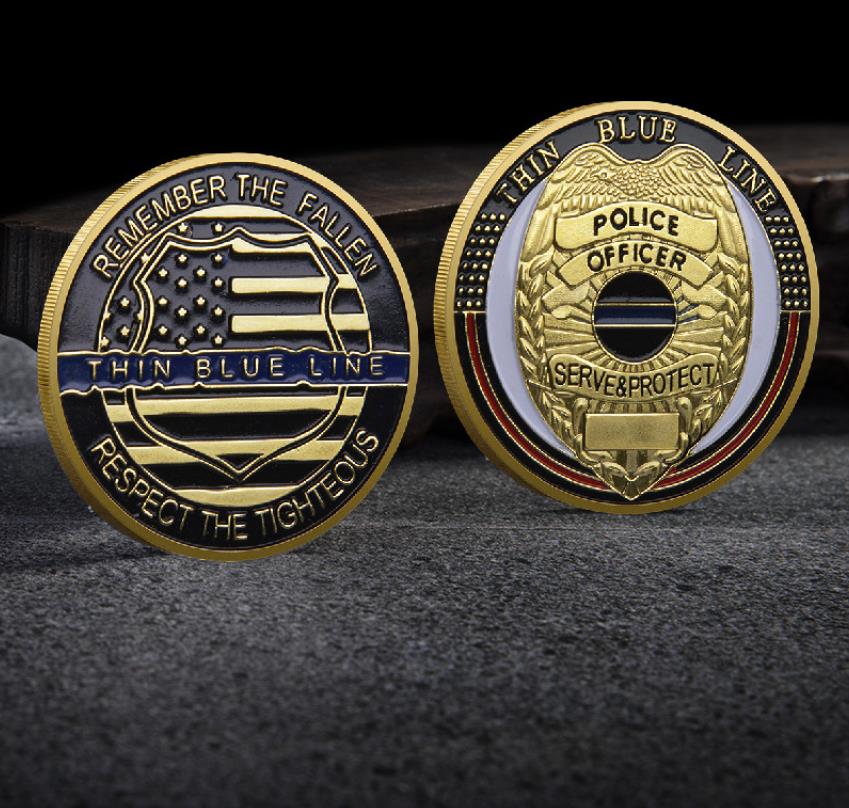 Arte e artigianato moneta commemorativa della polizia americana