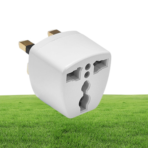 100st oss EU AU till UK Plug -adapter Amerikansk europeisk Euro British 3 -stifts Kraftadapterkonverterare Socket Electric Outlet319W5990303