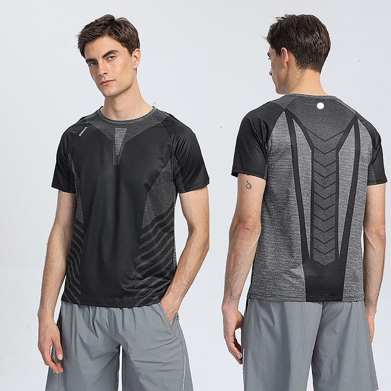 LL Outdoor Men's Sport T Shirt Mens Quick Dry Sweat-wicking Camo Short Top Men Wrokout Short Sleeve M-3XL R436