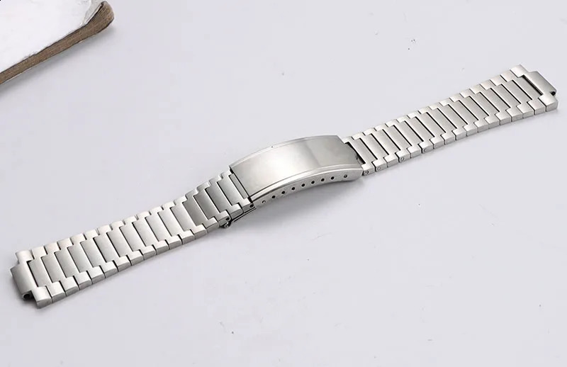 Cinturini orologi 21mm Cinturino orologio da donna/uomo Cinturino di ricambio orologio da polso Cinturini orologio da polso in acciaio inossidabile massiccio genuino 231108