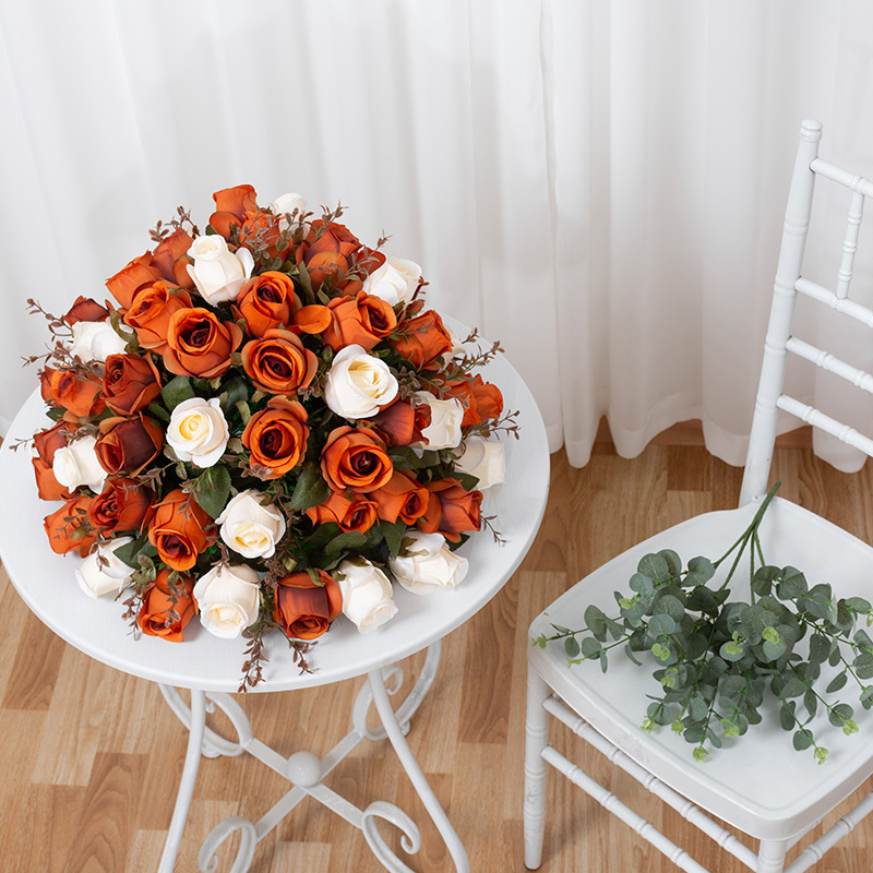 50cm Yapay Çiçek Top Düzenlemesi Buket Düğün Çiçek Topları Centerpieces Doğum Günü Partileri, Sevgililer Günü Ev Dekor