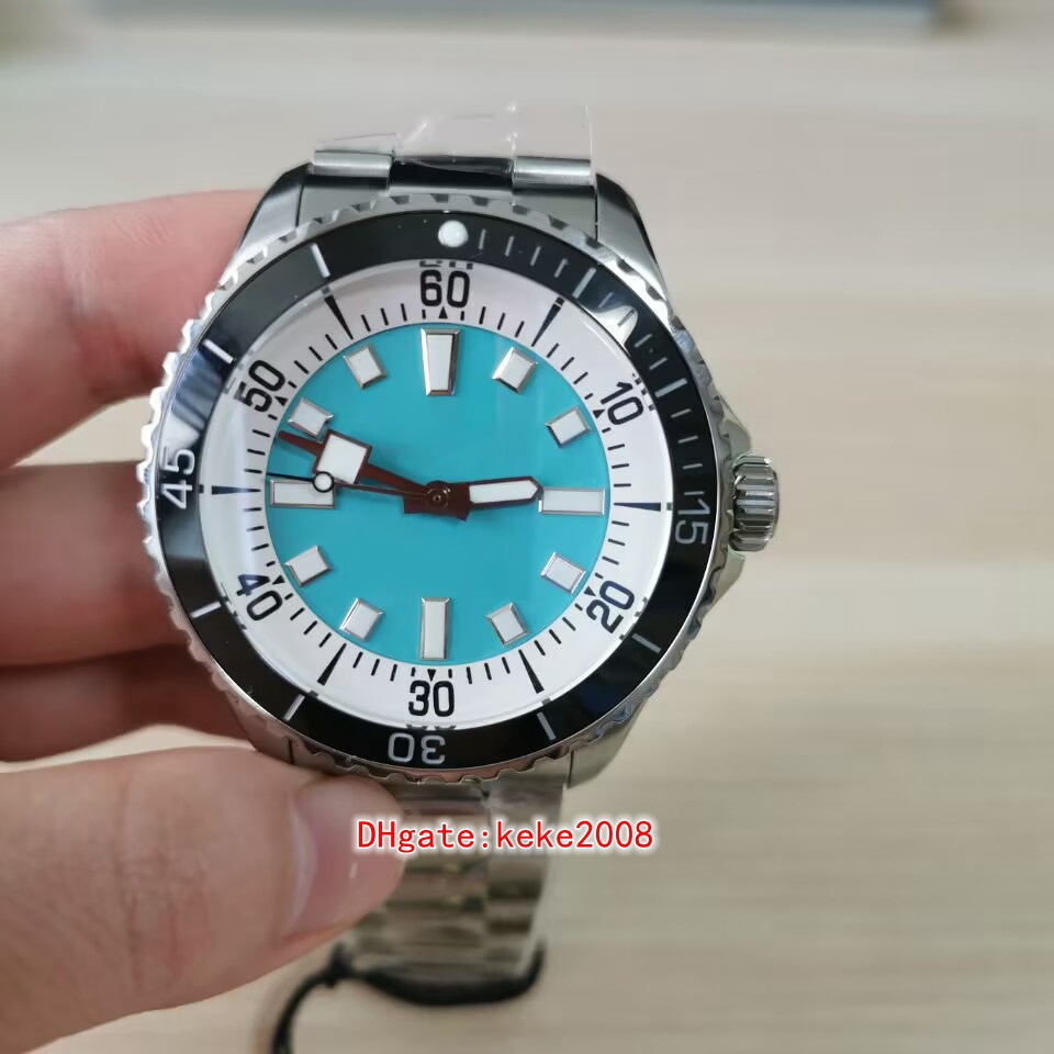 Superp Herrenuhren A17376211L2A1 44 mm Edelstahl 300 Meter wasserdicht Keramik Blaues Zifferblatt Edelstahl ETA 2824 Uhrwerk Automatik mec223S