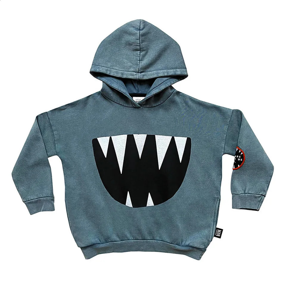 Conjuntos de roupas Crianças Moletom Conjunto 23 Outono Inverno LMH Halloween Fleece Cartoon Hooded 231109