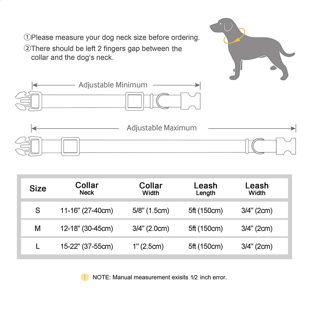 Hundehalsbänder und Leinen, personalisiertes Hundehalsband-Leine-Set, Nylon-Leder-Hundehalskette, individuelle Haustier-ID-Tag-Halsbänder, 1,5 m langes Laufleinenseil für Hunde, Mops, 231110