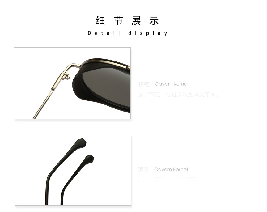 Новые солнцезащитные очки для мужчин и женщин мода Retro Простые круглые солнцезащитные очки#38