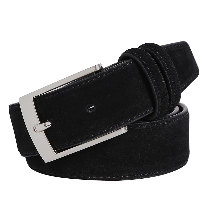 Ceintures Style marque de mode Welour ceinture en cuir véritable pour Jeans ceinture en cuir hommes ceintures de luxe en daim sangles de ceinture 231109